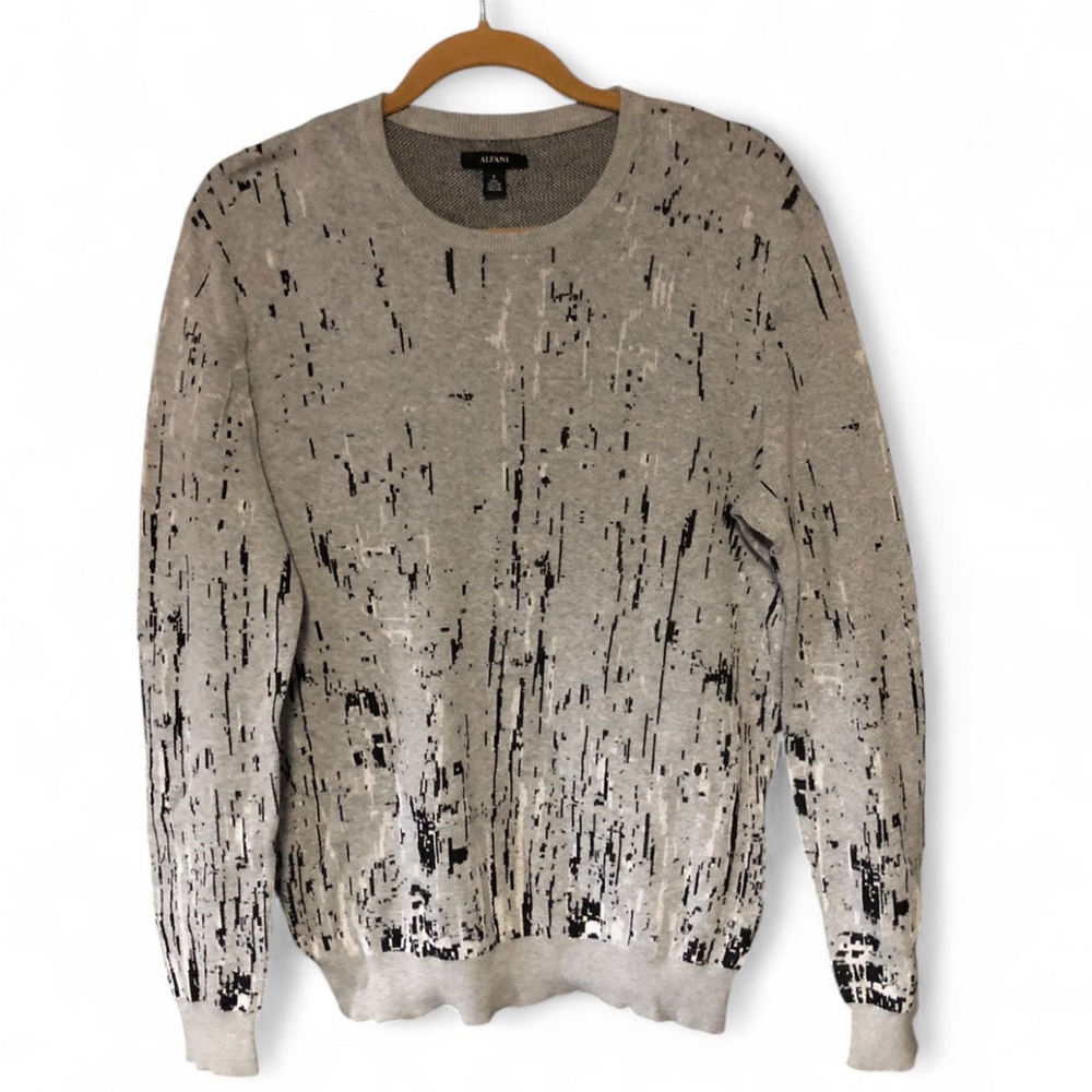 Abstract Patterned Alfani sweater - Picture 5 of 6